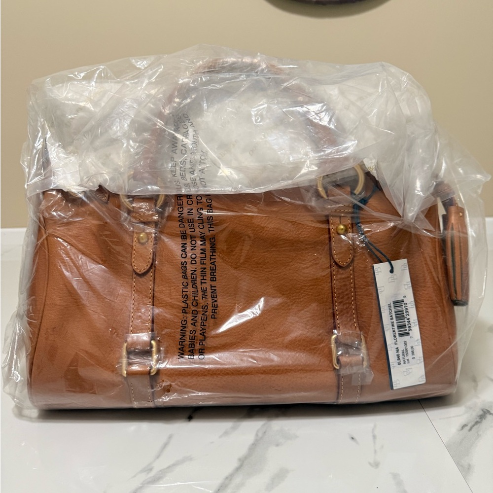 Dooney & Bourke Florentine Satchel - Cognac - Picture 4 of 7